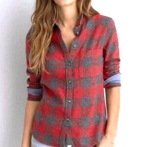 Women's American Eagle Buffalo Plaid Flannel, Size Medium. Like New✨